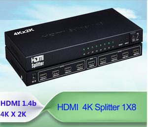 Señal de entrada HDMI dividida a ocho dispositivos de fregadero, accesorios, divisor HDMI 4K 8 way, caja de vídeo dividido a 8 TV