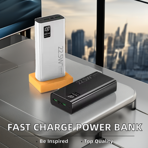 PORPIU 30000mAh Portable <strong>Power</strong> <strong>Bank</strong> Fast Charge 12V Double Bidirectional Quick Charge Display <strong>QC3.0</strong> PD22.5W USA Socket Type-C - Product Image 3