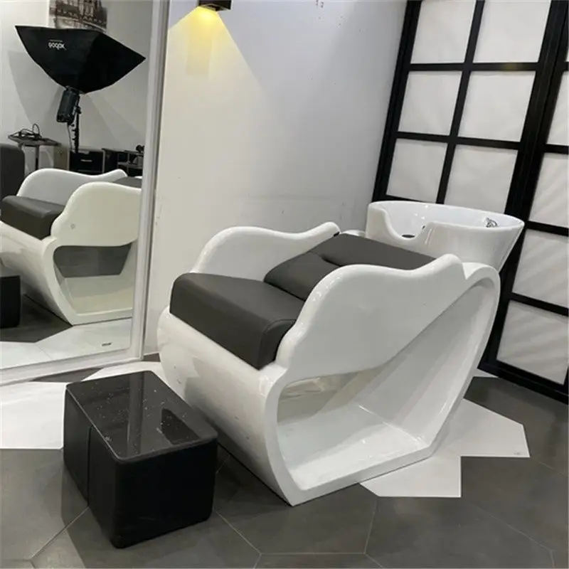 Massage bed Unit shampoo chair with ceramic basin Names / shampoo chair with ceramic basin