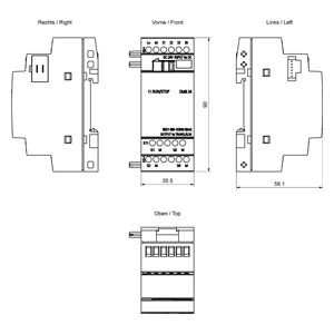 LOGO di alta qualità! Modulo di estensione del Controller logico programmabile serie 6 ed10551cb000ba2 - Product Image 5