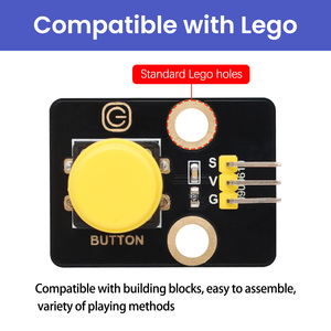 Modulo pulsante Keyestudio opzionale con (out) alloggiamento compatibile con blocchi di costruzione per modulo pulsante Arduino - Product Image 3
