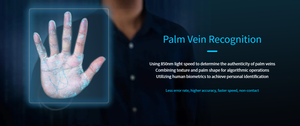 Biometrische Palm venen erkennung Zeit uhr Zugangs kontrolle Maschine Sichere Anwesenheit Zahlung Nachtsicht-Bewegungs erkennung - Product Image 4