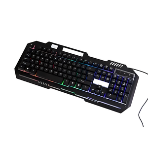 Retroilluminato LED meccanico tastiera mouse combo su misura teclado cablato USB gaming OEM Regno Unito russo ABNT2 tastiera del computer per giocatore - Product Image 5