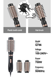 IGH-end actory Rushes Air urler y rizador 2 en 1 Lememememp nndicator OT ir Omair ombs - Product Image 3