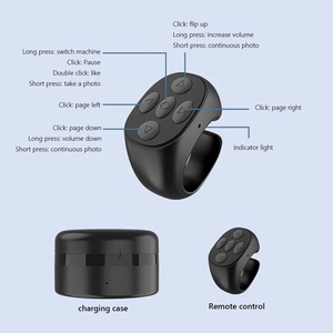 Anello portatile elegante telecomando Bluetooth Tiktok compatibile con Bluetooth Selfie Timer Turner Controller - Product Image 6