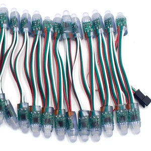 12mm 50leds WS2811 IC Vollfarb pixel LED-Modul Licht DC 5V Eingang IP68 wasserdicht RGB Farbe Digital LED Pixel - Product Image 5