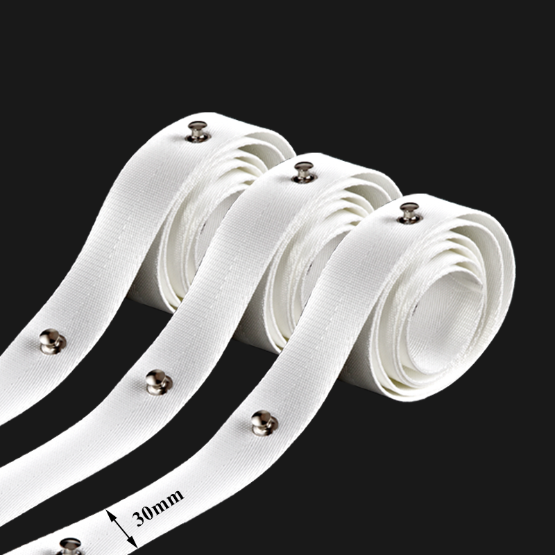 Bande blanche de rideau de vague de 3cm S