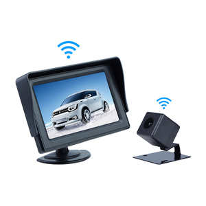 Cámara retrovisor coche vista trasera inversa para copia de seguridad Hd invertir Kit de coche de 4,3 pulgadas Lcd inalámbrico coche Monitor de aparcamiento Sistema Universal - Product Image 4