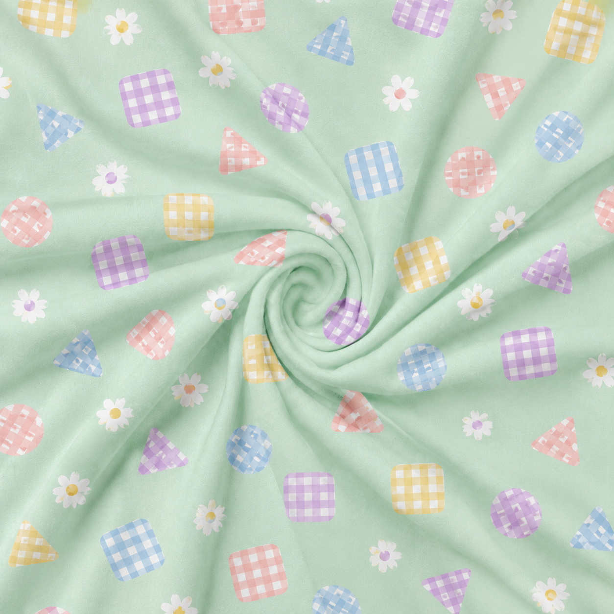 Gingham Geo Garden