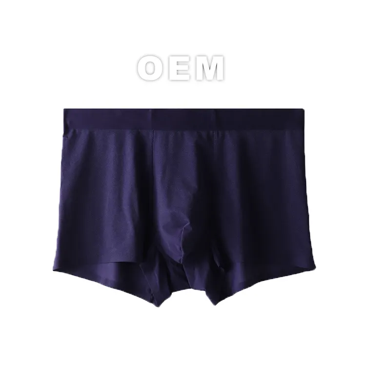 Boxer da uomo all'ingrosso Quick Dry Logo personalizzato senza cuciture di alta qualità Big Cock Soft traspirante intimo da uomo Boxer