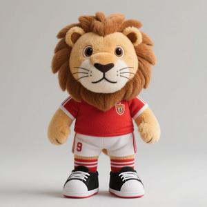 Personalized Team Mascot <strong>Plush</strong> Lion <strong>Toy</strong> Custom Lion <strong>Plush</strong> Mascot <strong>with</strong> Sneakers & Jersey Sports Theme Stuffed Doll - Product Image 6