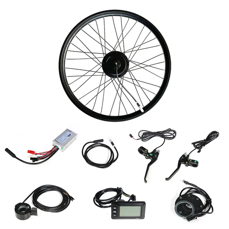 Nuova immagine 36V 48V 52V 250W 350W 500W 750W 1000W 2000W 5000W Kit di conversione bici elettrica E più economico con batteria