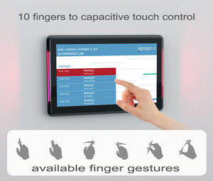Segnaletica digitale RK3399 di pubblicità dell'interno dell'affissione a cristalli liquidi del touch screen a 21.5 pollici con la compressa di android di POE del desktop della macchina fotografica e del sostegno - Product Image 4