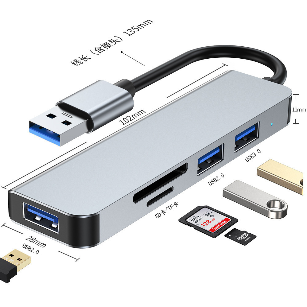 Plata-5 en 1-interfaz USB