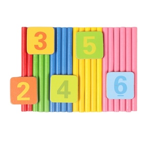 モンテッソーリスタイルのカウントスティック数字の指導のための子供の数学学習のための教育的な木のおもちゃ - Product Image 5