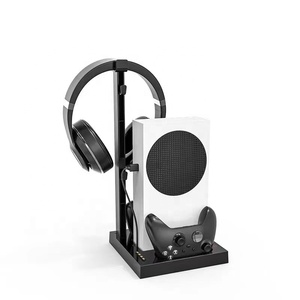 XboxシリーズX Sコンソール充電ステーション2コントローラ付き冷却ファン垂直スタンド & ゲームディスクホルダーゲームアクセサリー - Product Image 1