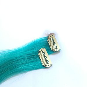 2025花式彩色单片夹在人头马接发上突出彩色夹子 - Product Image 3