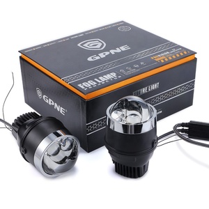 Fabrika Universal + 2 BI LED araba LED sis lambası lazer lens Led far 65W 6500lm projektör lens 12V evrensel arabalar için uygun - Product Image 1