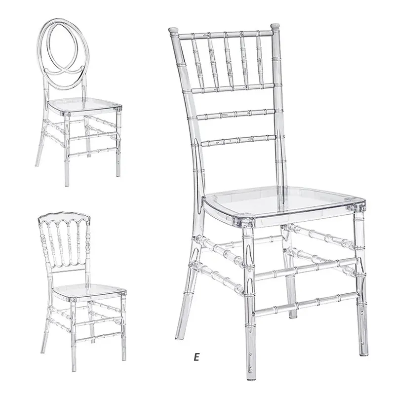 Горячая распродажа прозрачная смола Chiavari стул белый пластиковый акриловый свадебный стул