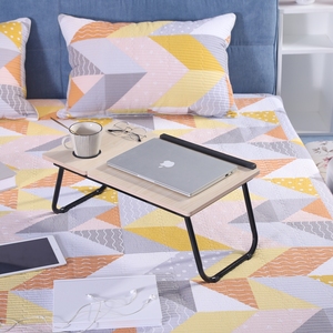 Mesa de ordenador portátil ajustable en ángulo multifunción, mesa de estudio, mesa de ordenador de madera para cama