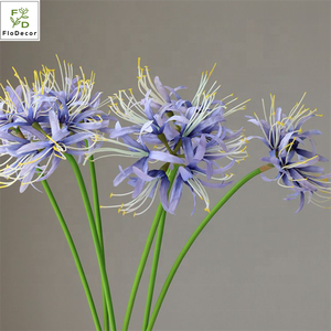 Yapay Amaryllis Lycoris ot kırmızı örümcek zambak çiçeği düğün dekorasyon için Manjusaka çiçek