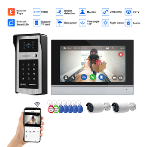 Gran oferta, de 7 pulgadas Monitor, timbre de vídeo, WiFi inteligente, sistema de intercomunicación Tuya, detección de movimiento, monitoreo remoto para seguridad del hogar con cable - Product Image 2