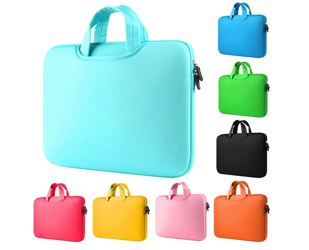 Wholesale Private Label 13 14 15 inches Neoprene Laptop Bag Case Durable Neoprene Laptop Sleeves