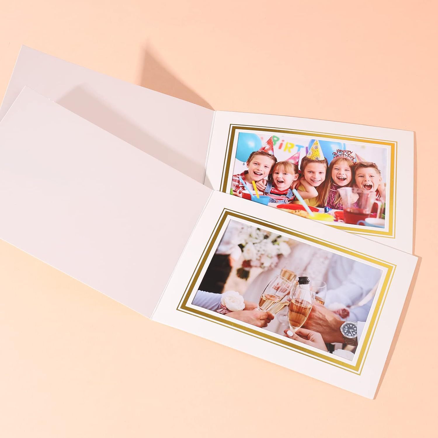 White horizontal double