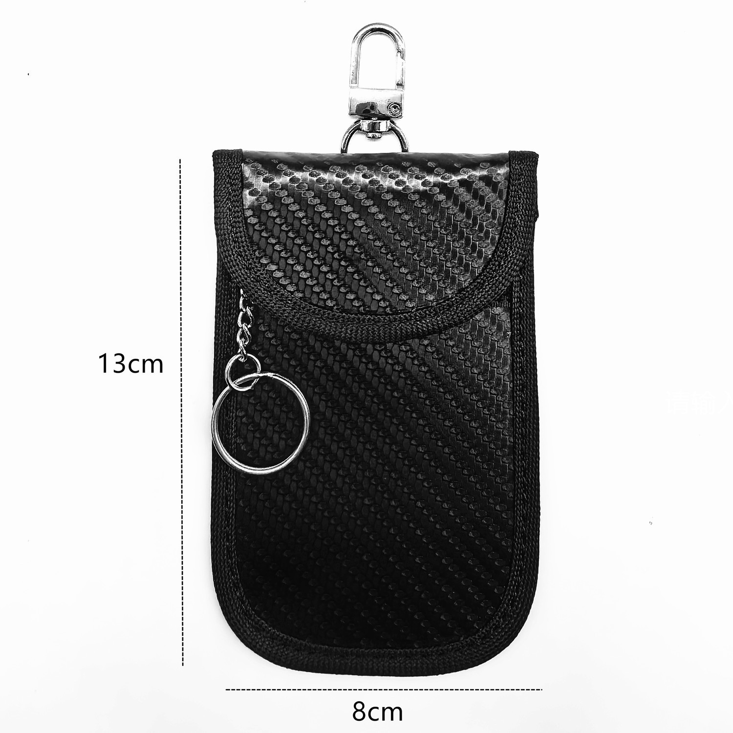 Small square black line with hook buckle-single packaging