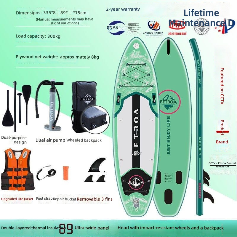 neptunus board green life jackets-hot melt-anti-collision head