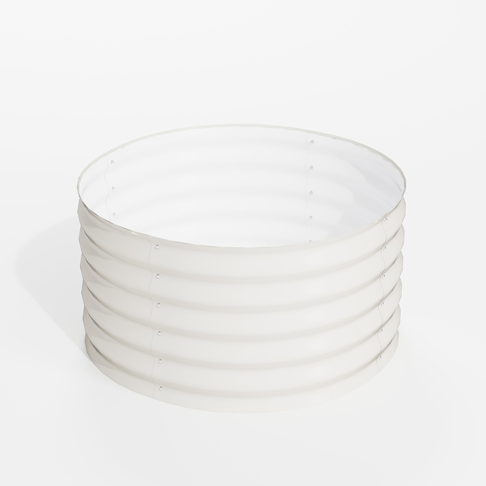 Blanco marfil+Cama de jardín elevada