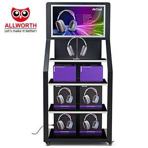 LCD ekran ve dahili hoparlörler ile uzaktan kumanda ile ürün dijital tabela vitrin rafları görüntüleri video ve GIF destek - Product Image 1