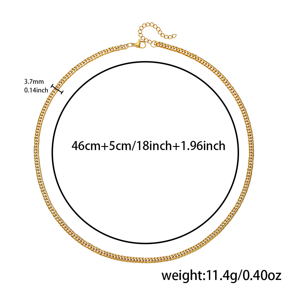 Q0029-1 Necklace (0.8 Double Clasp Rounded Grinding)