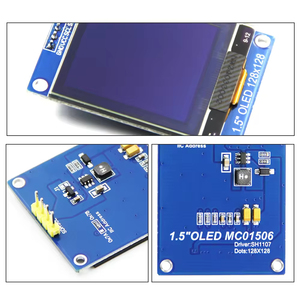 1,5 Zoll 4-poliges OLED-Display 128*128 Auflösung IIC-Schnitts telle SH1107 Treiber OLED-Modul Weiße Farbe - Product Image 5