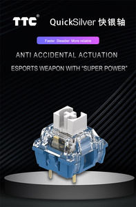 TTC Factory Direct RGB Gaming <strong>Keyboard</strong> Switch <strong>Customized</strong> High Quality with Blue Transparent <strong>Keys</strong> Fast Long Life Keypad <strong>Keyboard</strong> - Product Image 2