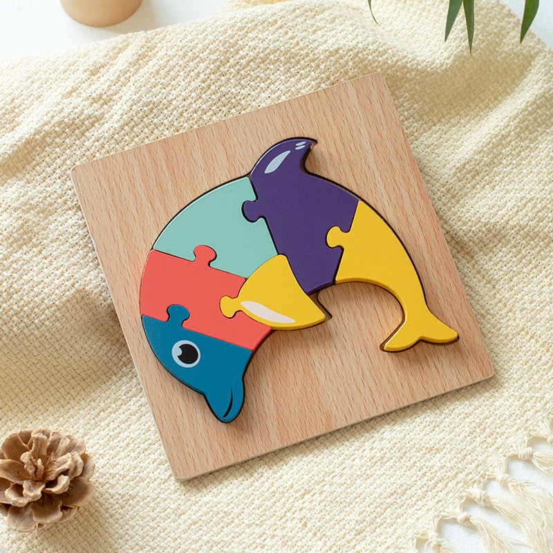 Dolphin-three-dimensional puzzle