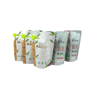 Özel tüm boyut 200ml 500ml 1000ml 5L plastik sıvı sıvı ambalaj emzik kese kolu ile özel gıda suyu emzik kılıfı - Product Image 2