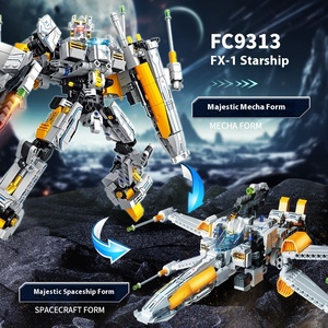 NEU FC9313-9316 Schlacht schiff Mech Double Shape Deformation Robot Modell 1:72 Kunststoff Bausteine Spielzeug für Kinder - Product Image 3
