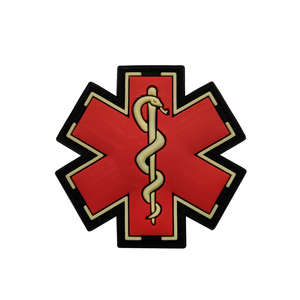 رقع للوجبات الخفيفة المطاطية للإنقاذ الطبي, شارات طبية من المطاط PVC - Product Image 6