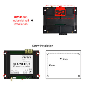 DL1-WLTE-T 4G 30A GSM 1通道LTE温度传感器2继电器控制器开关断电报警sim卡短信呼叫遥控器 - Product Image 6