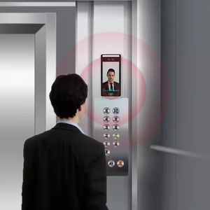 Anpassbares Logo Video Intercom Gesichts erkennung TCP/IP Wifi-Zugangs kontroll bildschirm mit biometrischer Bewegungs erkennung - Product Image 5