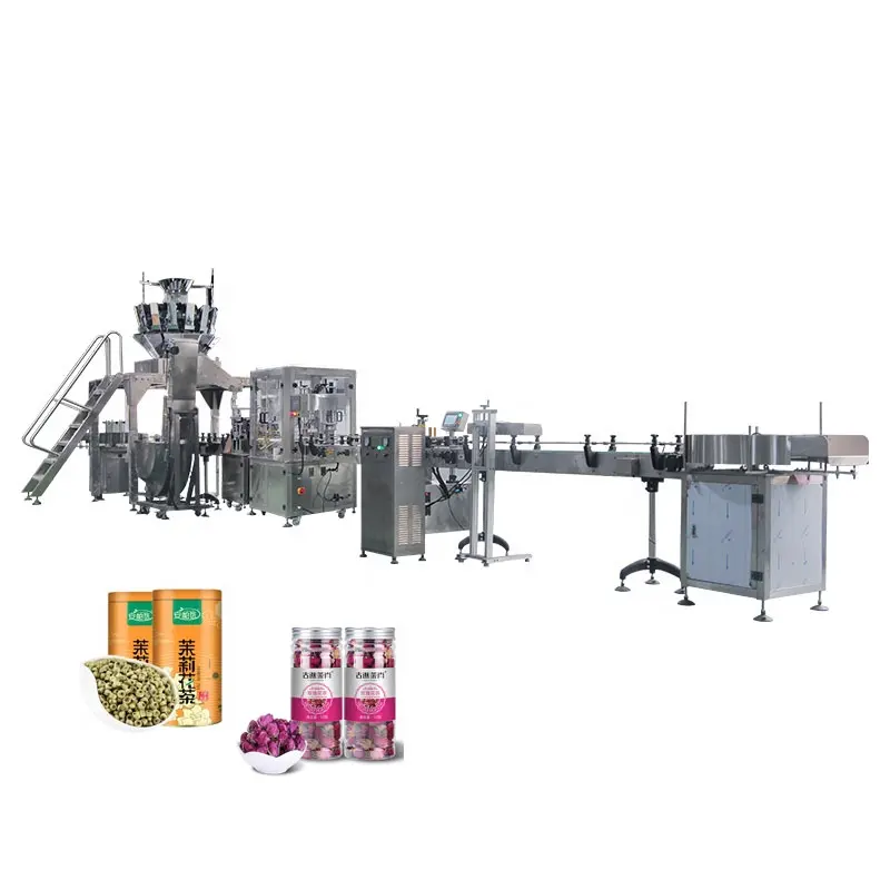 Flower scented tea/tea leaf automatic weighting filling production line