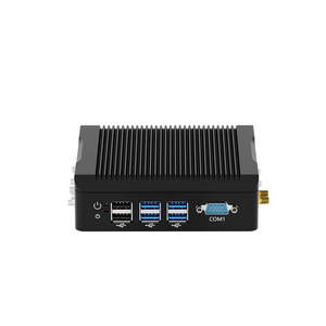2 <strong>Lan</strong> 6 USB 4 COM RS232 RS485 Linux Window Dual RJ45 Ethernet NIC Embedded Industrial Control Intel Fanless Oem Mini Pc