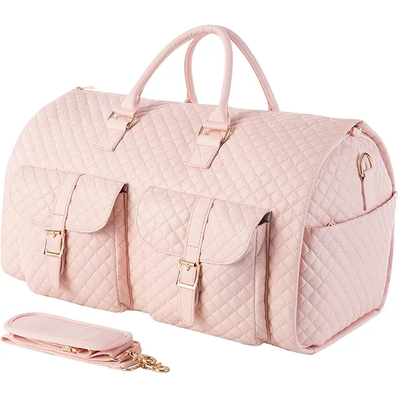 Neue Klapp anzug Tasche Große Kapazität Reise handtasche Multifunktion ale Aufbewahrung tasche Kleidungs stück Rosa Reisetasche