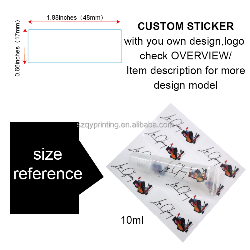 Transparent 47 mm * 17 mm