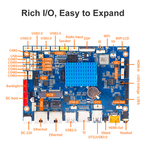 Placa base de desarrollo Liontron, placa base rk3568 Debian 10 Android 11 con RS485, placa de circuito 4G lTE de inserción, Linux Edge Smar - Product Image 5