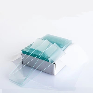 Portaobjetos de microscopio de vidrio 7109 de alta calidad, bordes cortados esmerilados un extremo en un lado, cuchillas de microscopio de vidrio de laboratorio 45 y esquina 90 - Product Image 4