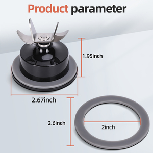 Máy xay sinh tố thay thế thép cắt lưỡi lắp ráp phụ tùng phần cho hamiton bãi biển Máy xay sinh tố - Product Image 3