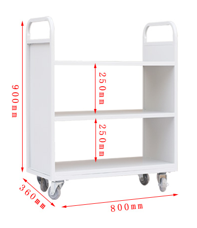 Librería plana de 3 niveles