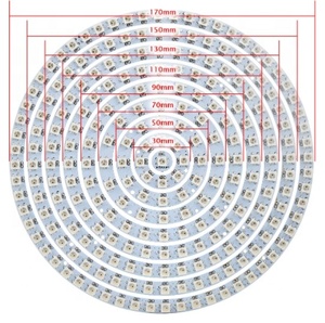 Piksel Led daire halka Ws2813 Rgb renk değiştirme Strisce Led bakır 80 WS2812B ışık zinciri Led Tv arkaplan ışığı şerit fiyat 50000 - Product Image 3